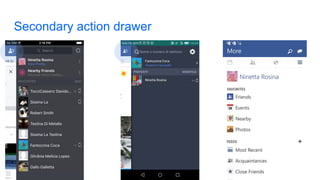 Secondary action drawer
 