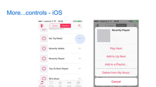 More...controls - iOS
 