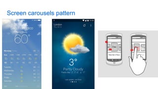 Screen carousels pattern
 