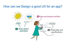 How can we Design a good UX for an app?
 