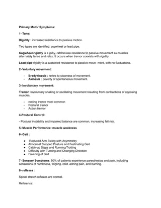 Move Past Rigidity Overall Review neurology physical therapy pdf | PDF
