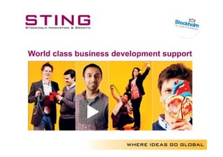 World class business development support
 
