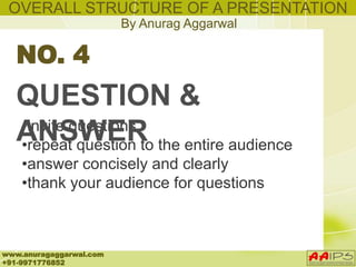 Overall Structure Questions Overall structure of a presentation. | PPSX
