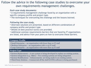Overcome barriers to good req mgmt
