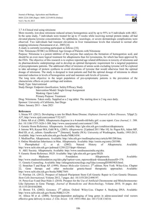 Overcome alkaptonuria | PDF