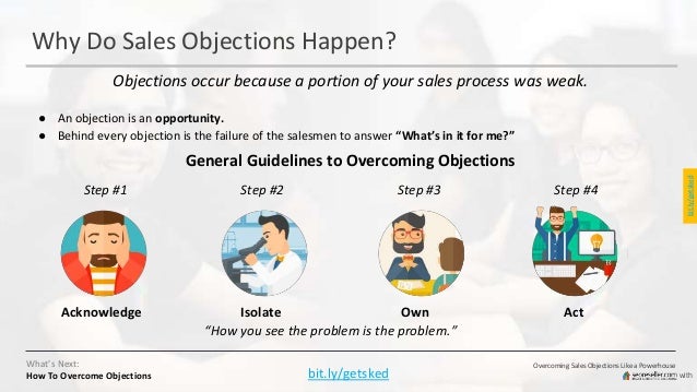 overcoming objections in sales