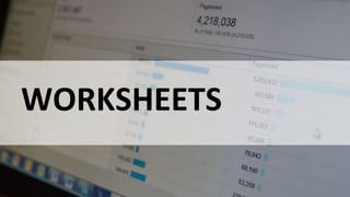 #AnalysisParalysis
WORKSHEETS
 