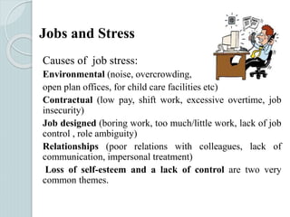 Causes Job Insecurity Overcoming and managing nervousness by Dr.Shazia Zamir | PPT
