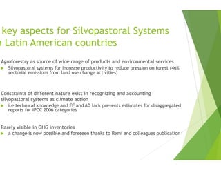 Overcoming barriers through intergovernmental dialogue on silvopastoral systems in Latin America