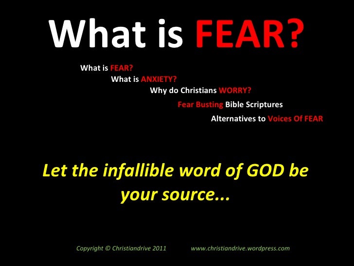 conquering fear biblically