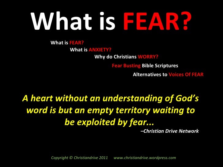 overcoming fear biblically