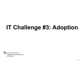 IT Challenge #3: Adoption
23
 