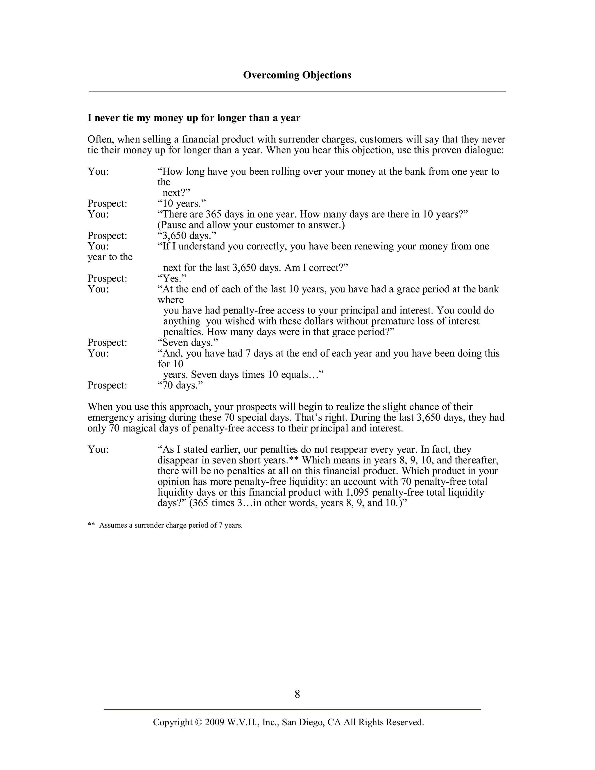 Overcoming Objections