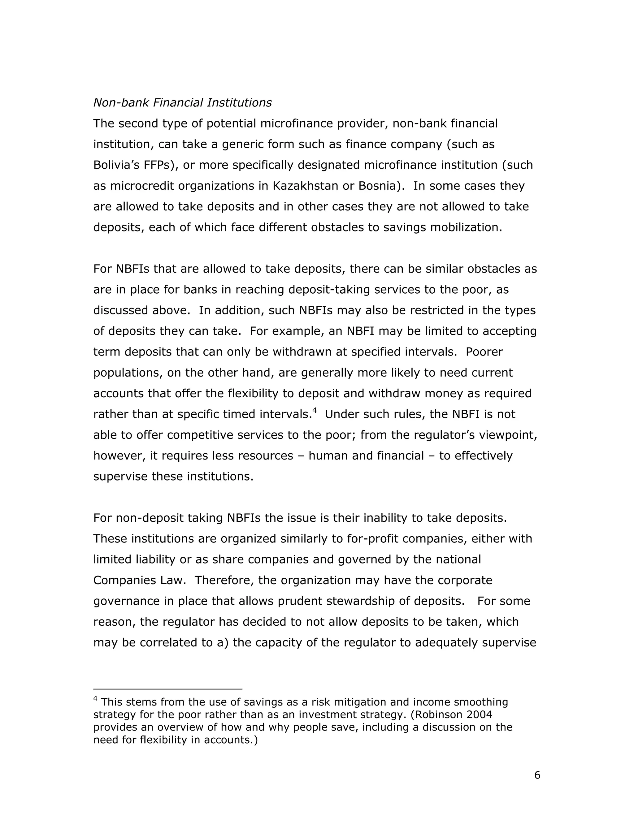 Overcoming Regulatory And Legal Constraints To Savings Mobilization Written By