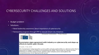 Overcoming the cybersecurity challenges of smart cities | PDF