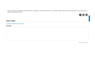 Post Comment
About Jeremy Hess
Jeremy Hess is the community and growth manager at Cloudify. He is also co-chair of the Technical Marketing & Education ad-hoc for the OASIS TOSCA Technical Com‐
mittee. While he isn't spending time with his wife and 2 daughters or brewing beer, Jeremy is an organizer of several meet-ups as well as events such as OpenStack Day
Israel and DevOpsDays Tel Aviv.
  
Leave a Reply
Logged in as Jeremy Hess. Log out?
Comment
CHANNELS
 