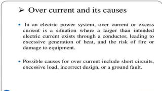 Overcurrent Cause OverCurrent Relay & Protective Scheme | PPTX