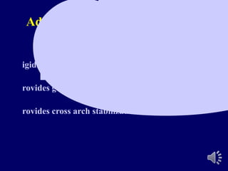 Advantages of bar attachments :
igidly splint the teeth
rovides good retention, stability and support
rovides cross arch stabilization
 