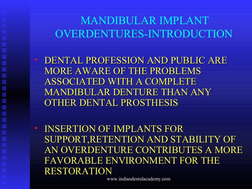 Overdentures/ orthodontic straight wire technique
