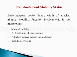 Overdentures and attachments part 1