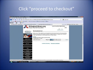 Click “proceed to checkout” 