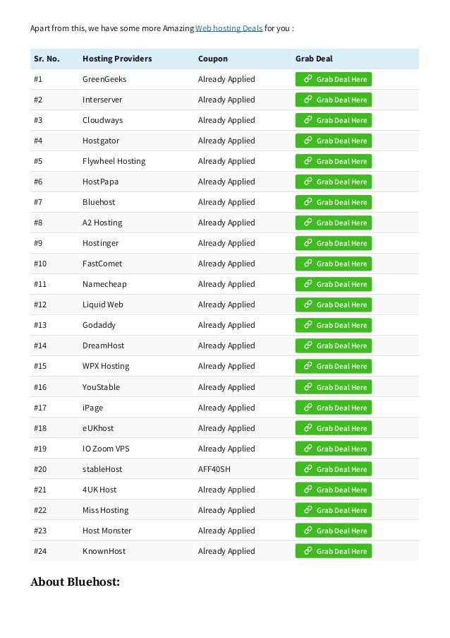 Bluehost Review With Black Friday Discount Images, Photos, Reviews