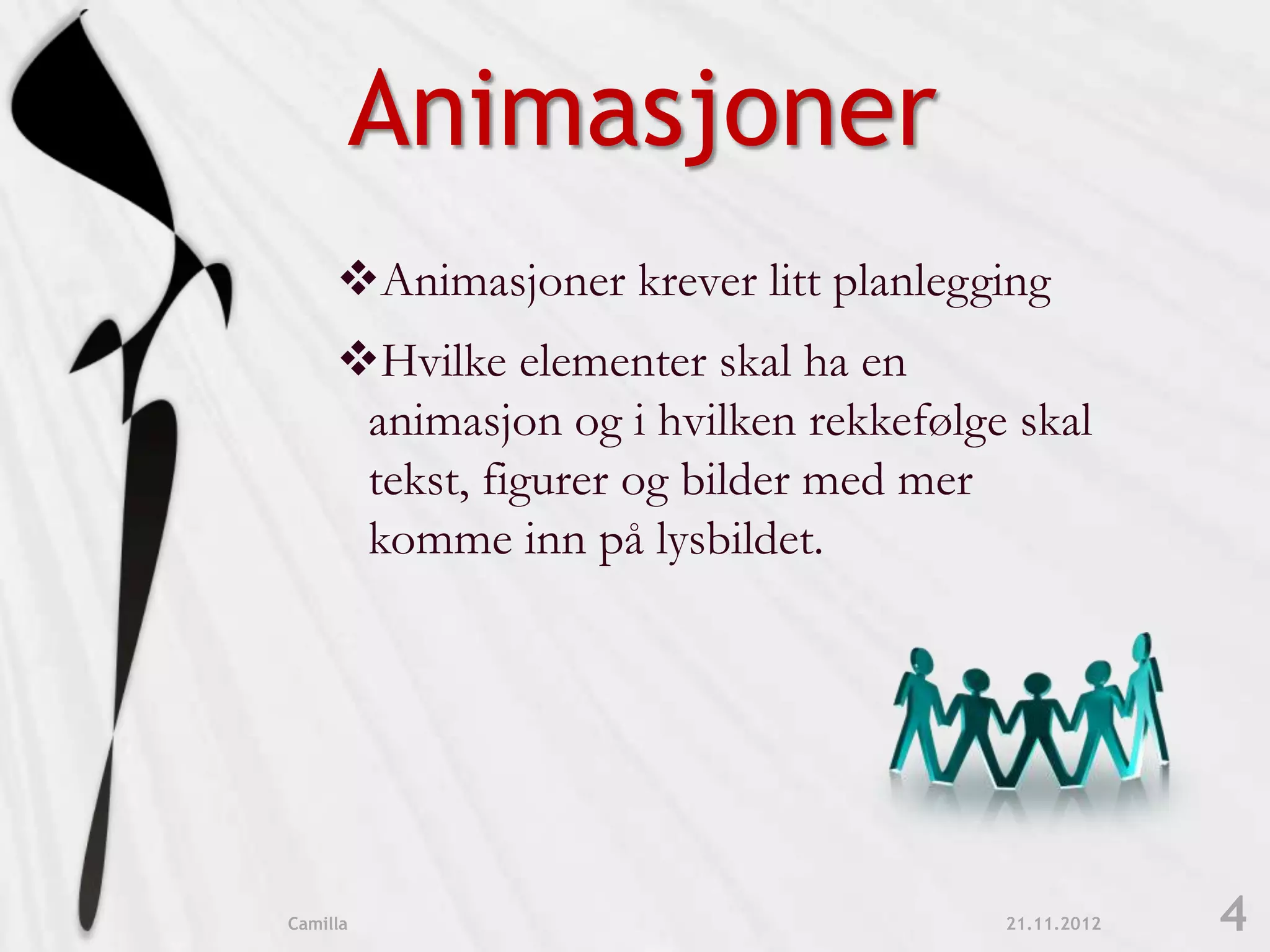 Overganger og animasjoner | PPTX