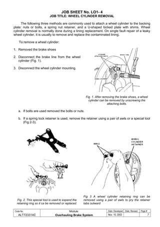 Overhaul brake system | DOC