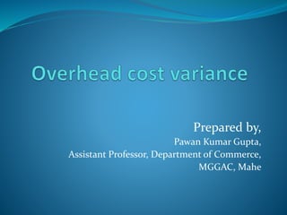 Overhead cost variance