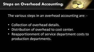 Overheads Including Overheads | PPTX
