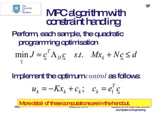 Concepts of predictive control | PPT