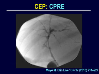CEP: CPRE
Mayo M. Clin Liver Dis 17 (2013) 211–227
 