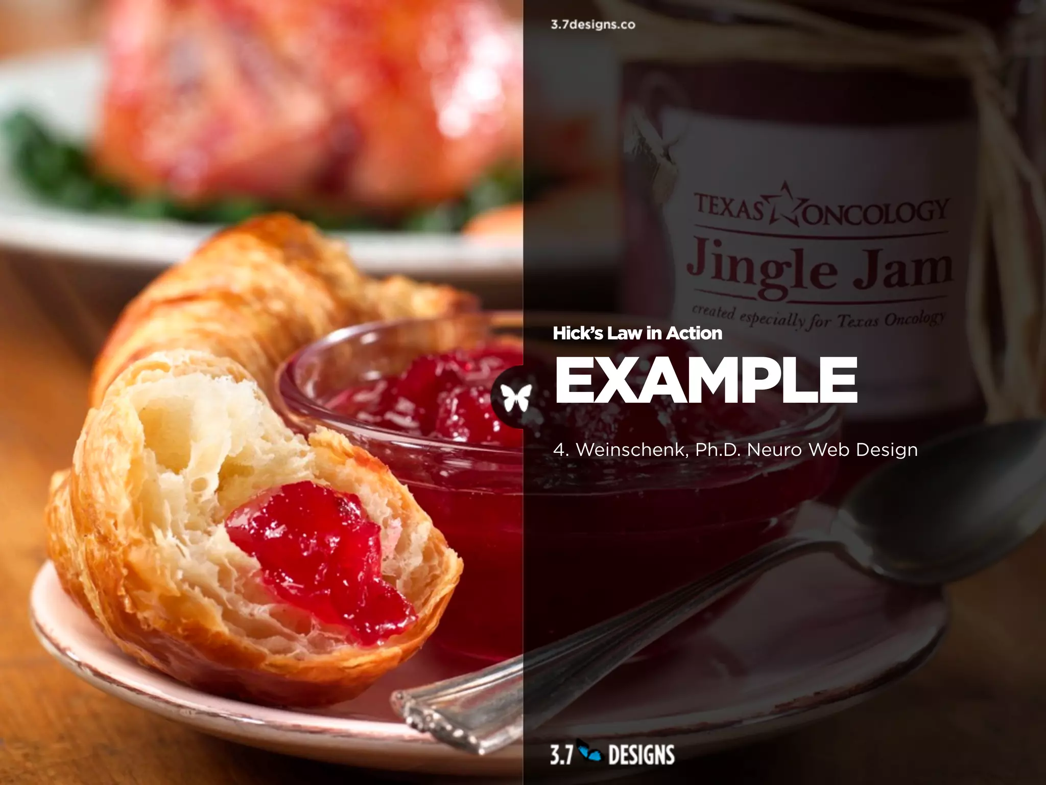 Hick’s Law in Action


EXAMPLE
4. Weinschenk, Ph.D. Neuro Web Design
 