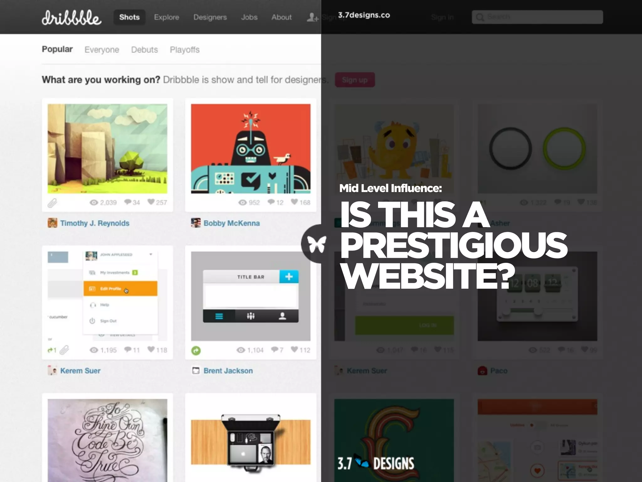 Mid Level Influence:


IS THIS A
PRESTIGIOUS
WEBSITE?
 