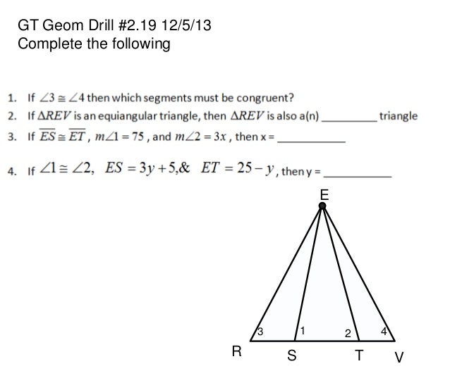 Overlapping triangles day 2