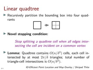 IO-Efficient Point Location and Map Overlay in Low-Density Subdivisions