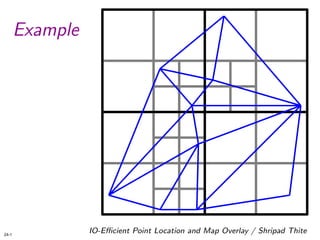 IO-Efficient Point Location and Map Overlay in Low-Density Subdivisions