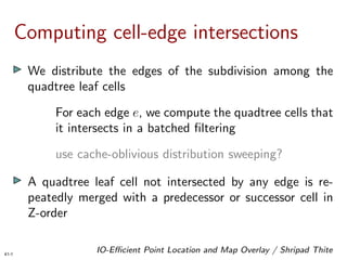 IO-Efficient Point Location and Map Overlay in Low-Density Subdivisions