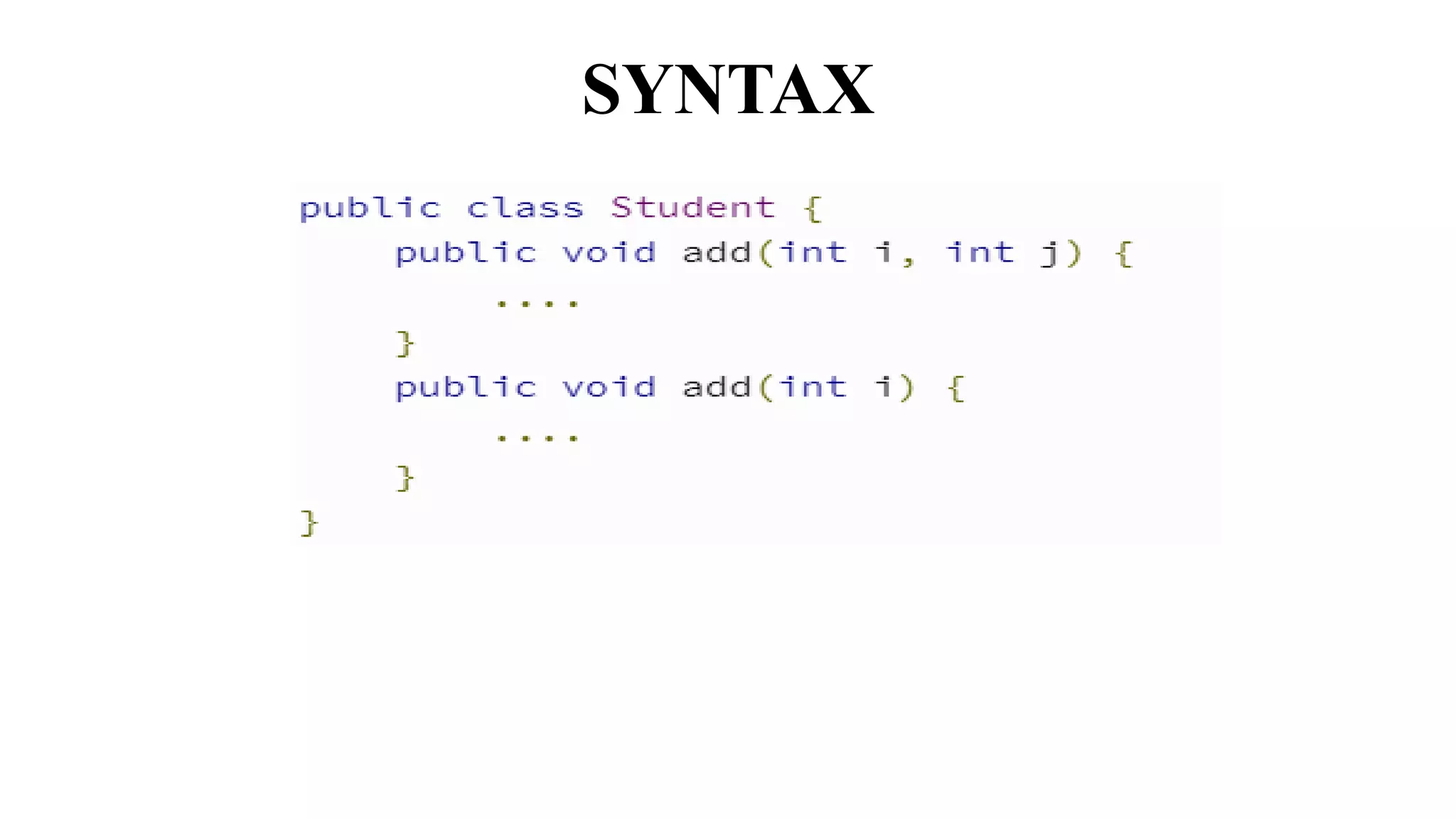 Method Overloading In Java | PPT