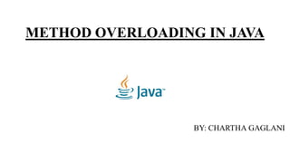 Method Overloading In Java | PPT