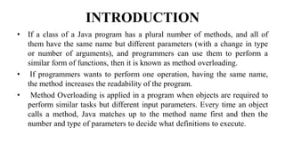 Method Overloading In Java | PDF image.