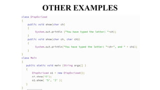 Method Overloading In Java | PPT | Free Download