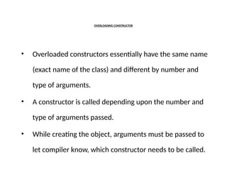 Understanding Constructor Overloading in C++ Programming | PPTX