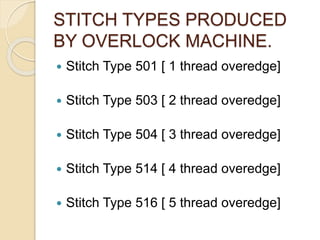 Overlock Stitch Per Inch Chart.pdf Overlock Machines | PPTX