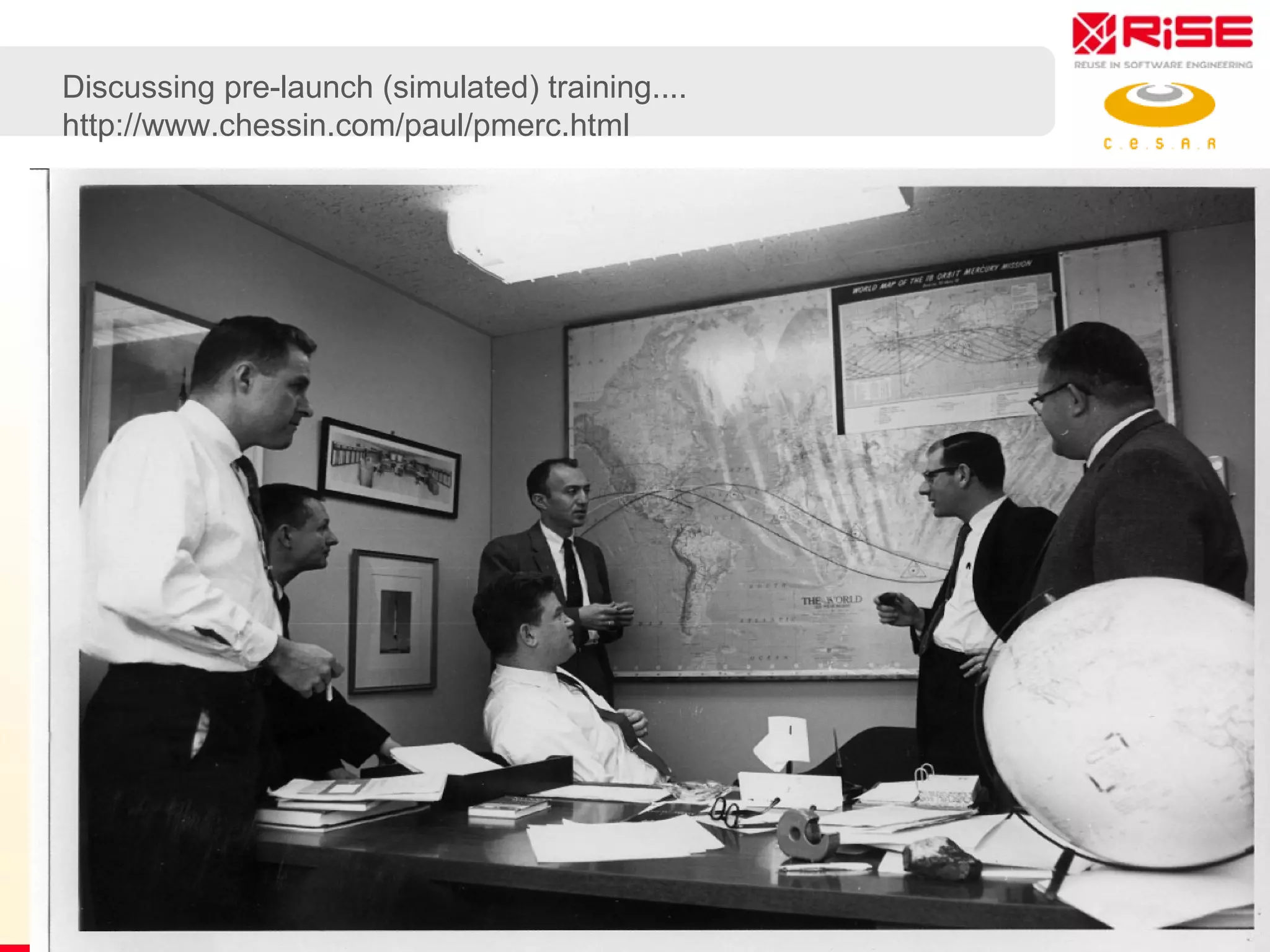 Discussing pre-launch (simulated) training.... http://www.chessin.com/paul/pmerc.html 