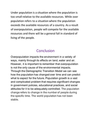 Over population | PDF