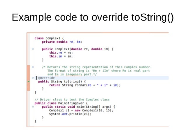 Overriding methods