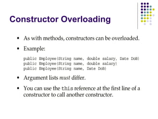 Constructor Overloading 