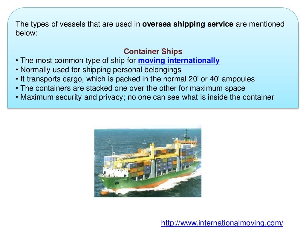 Oversea Shipping Service Choose Your Oceanic Vessel