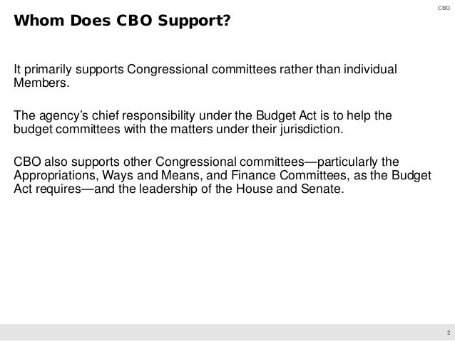 Oversight of the Congressional Budget Office Slide 3